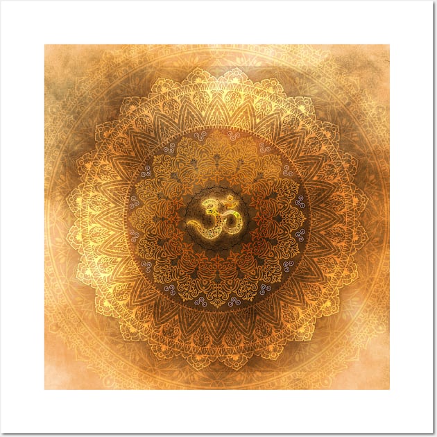 Sage golden OM Wall Art by MCAshe spiritual art 